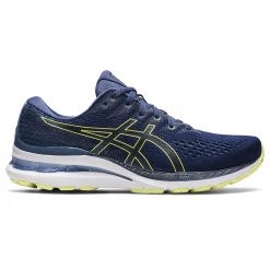 Asics Men's Gel-Kayano 28 Running Shoe - Thunder Blue/Glow Yellow - Regular (D)