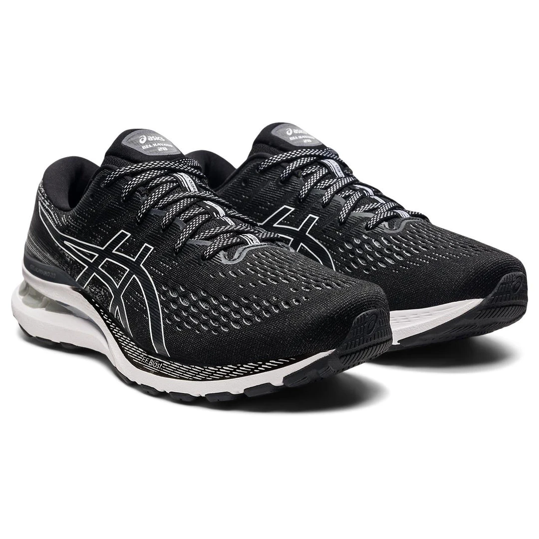 Asics Men's Gel-Kayano 28 Running Shoe - Black/White - Wide (2E) Shoes 3 Asics Men's Gel-Kayano 28 Running Shoe - Black/White - Wide (2E) Shoes