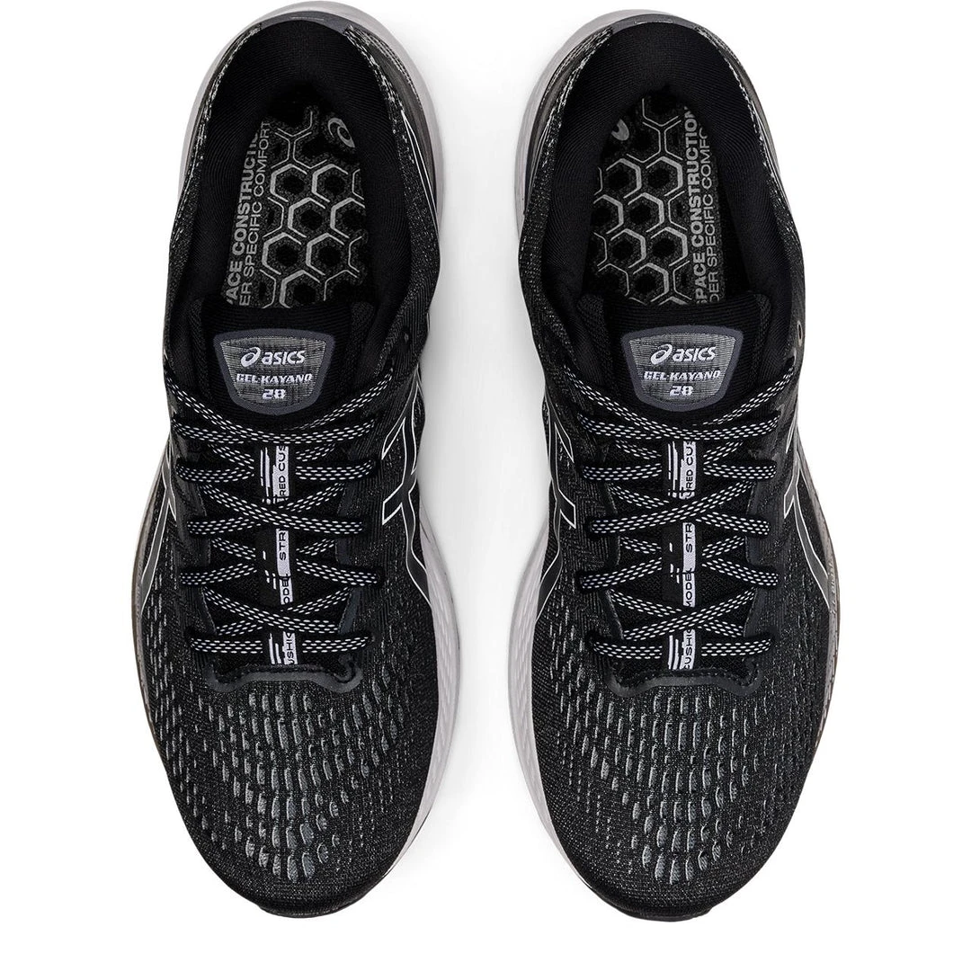 Asics Men's Gel-Kayano 28 Running Shoe - Black/White - Extra Wide (4E) Shoes 6 Asics Men's Gel-Kayano 28 Running Shoe - Black/White - Extra Wide (4E) Shoes