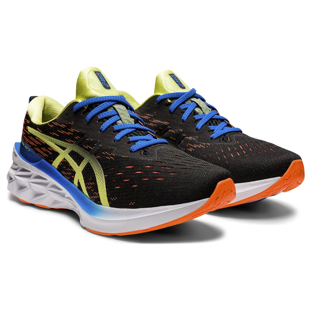 Asics Men's Novablast 2 Running Shoe - Black/Shocking Orange - Regular (D) 3 Asics Men's Novablast 2 Running Shoe - Black/Shocking Orange - Regular (D)