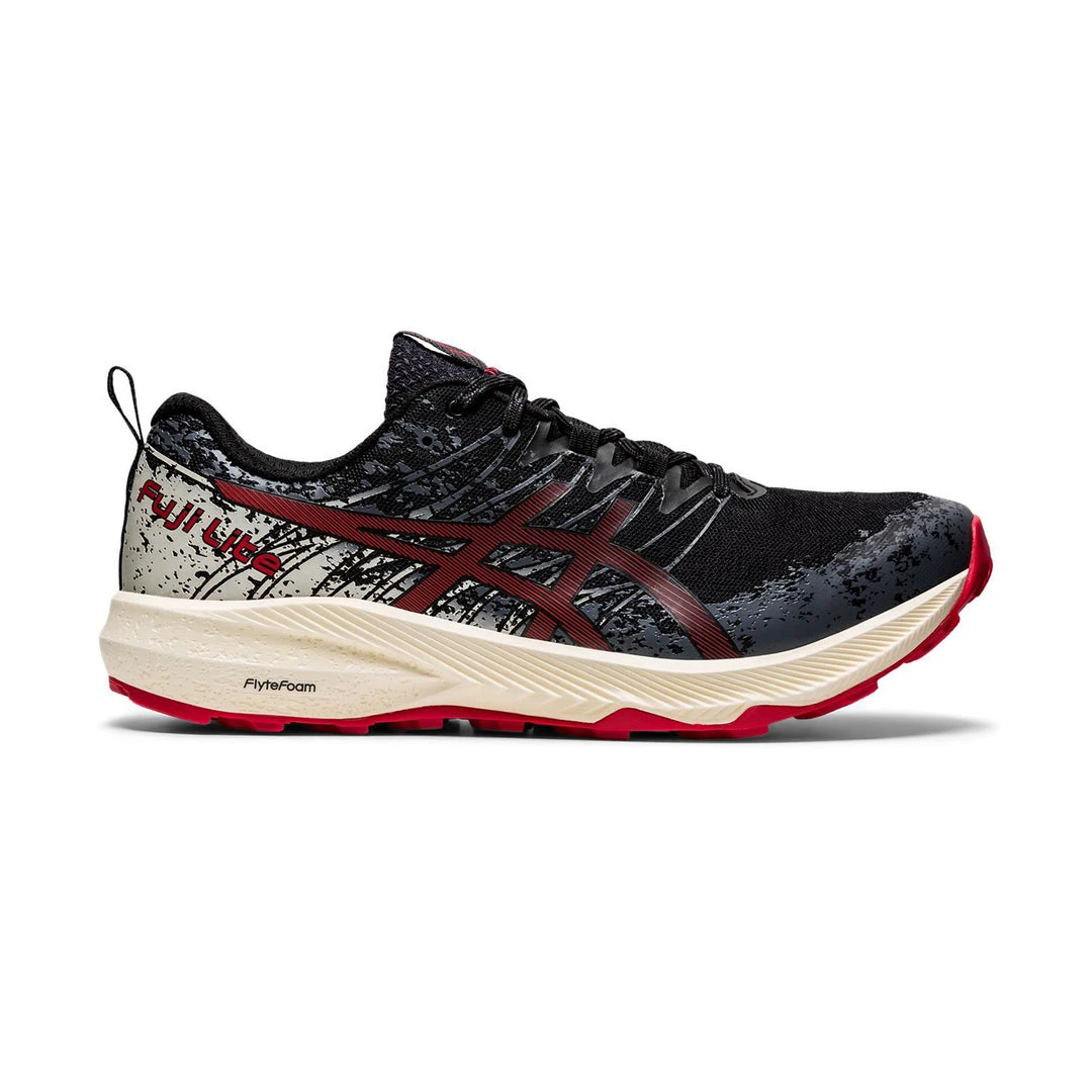 Asics Shoes Men's Fuji Lite 2 Trail Running Shoe - Black/Electric Red - Regular (D) 1 Asics Shoes Men's Fuji Lite 2 Trail Running Shoe - Black/Electric Red - Regular (D)