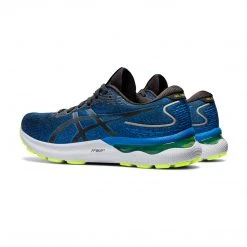 Asics Shoes Men's Gel-Nimbus 24 Running Shoe - Black/Lake Drive - Regular (D) 9 Asics Shoes Men's Gel-Nimbus 24 Running Shoe - Black/Lake Drive - Regular (D)