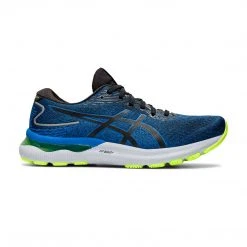 Asics Shoes Men's Gel-Nimbus 24 Running Shoe - Black/Lake Drive - Regular (D)