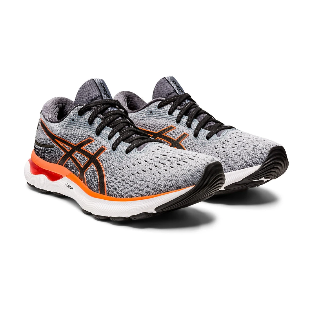 Asics Shoes Men's Gel-Nimbus 24 Running Shoe - Sheet Rock/Shocking Orange - Wide (2E) 4 Asics Shoes Men's Gel-Nimbus 24 Running Shoe - Sheet Rock/Shocking Orange - Wide (2E)