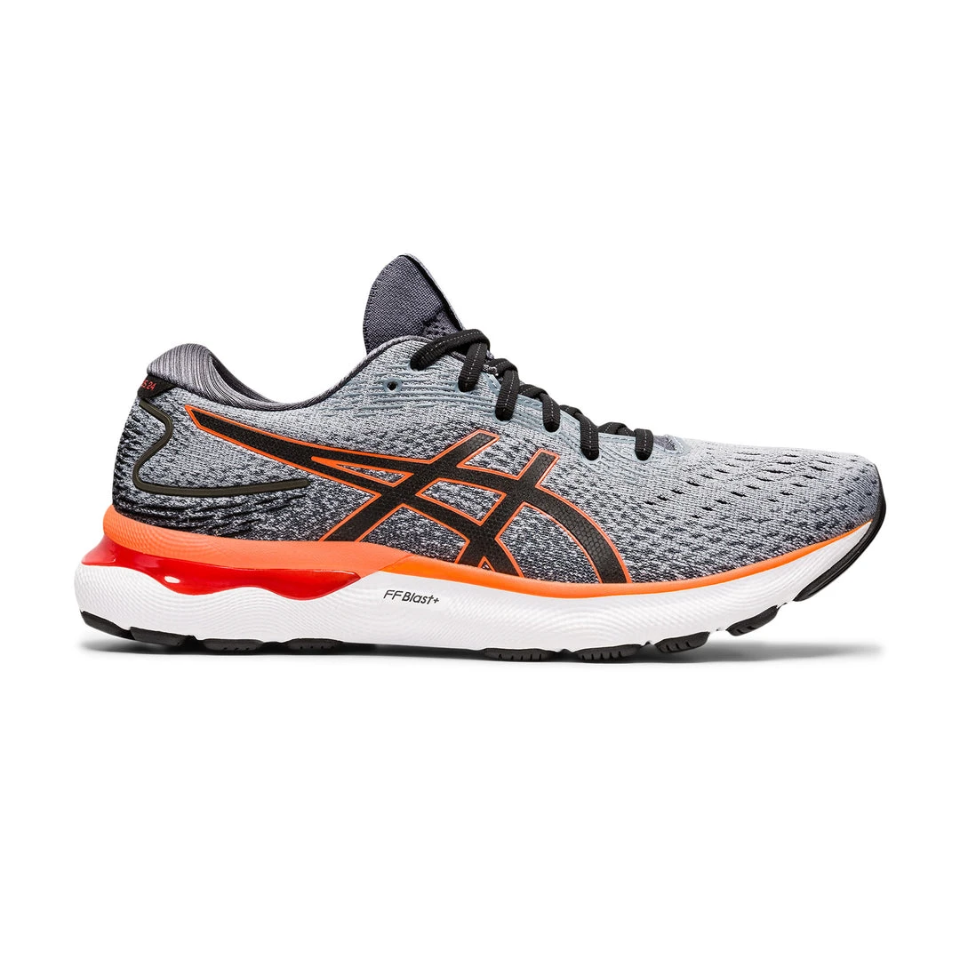 Asics Shoes Men's Gel-Nimbus 24 Running Shoe - Sheet Rock/Shocking Orange - Wide (2E) 1 Asics Shoes Men's Gel-Nimbus 24 Running Shoe - Sheet Rock/Shocking Orange - Wide (2E)