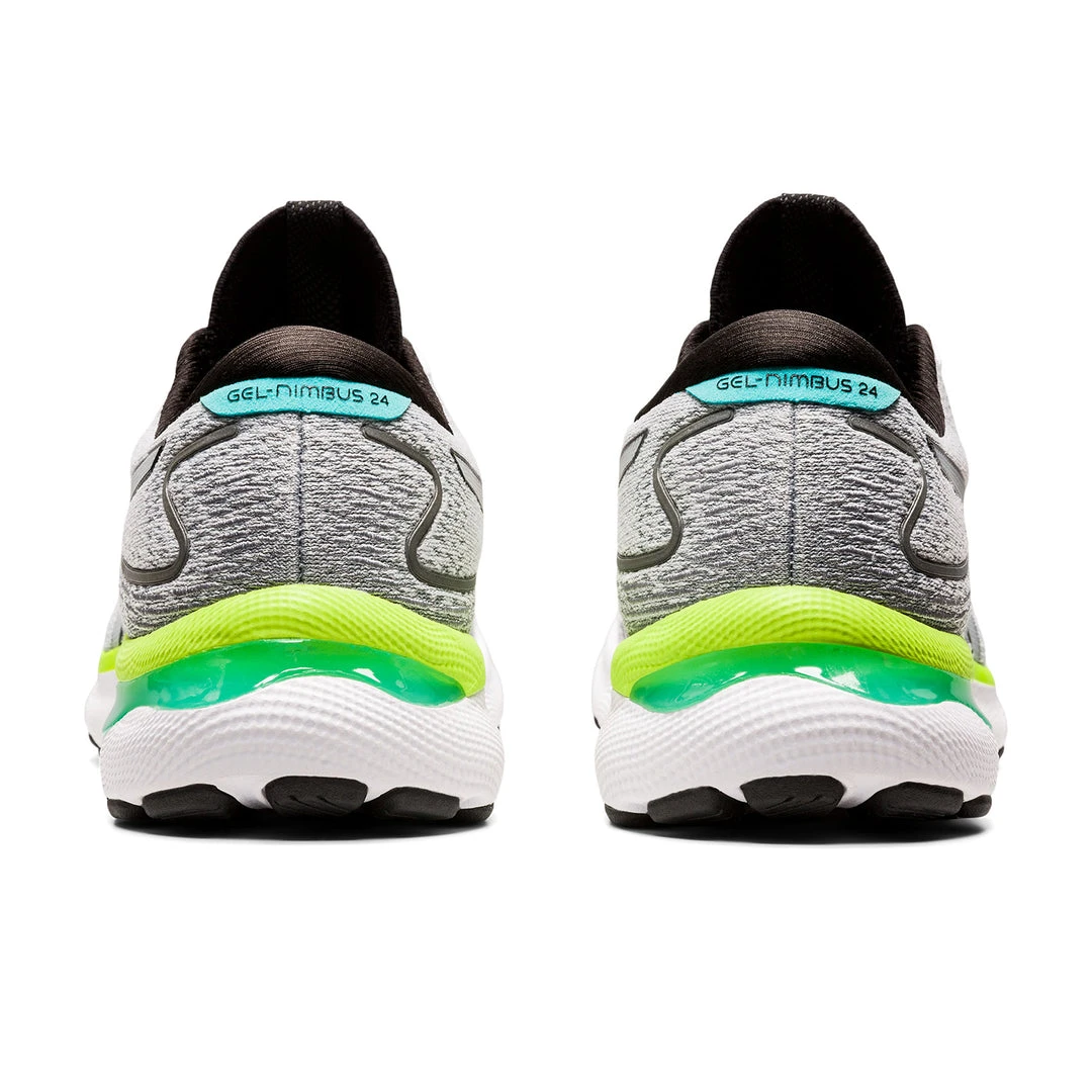 Asics Shoes Men's Gel-Nimbus 24 Running Shoe - White/Black - Regular (D) 7 Asics Shoes Men's Gel-Nimbus 24 Running Shoe - White/Black - Regular (D)