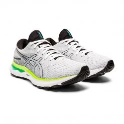 Asics Shoes Men's Gel-Nimbus 24 Running Shoe - White/Black - Regular (D) 10 Asics Shoes Men's Gel-Nimbus 24 Running Shoe - White/Black - Regular (D)