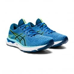 Asics Men's Gel-Nimbus 24 Running Shoe - Lake Drive/Hazard Green - Regular (D) 10 Asics Men's Gel-Nimbus 24 Running Shoe - Lake Drive/Hazard Green - Regular (D)