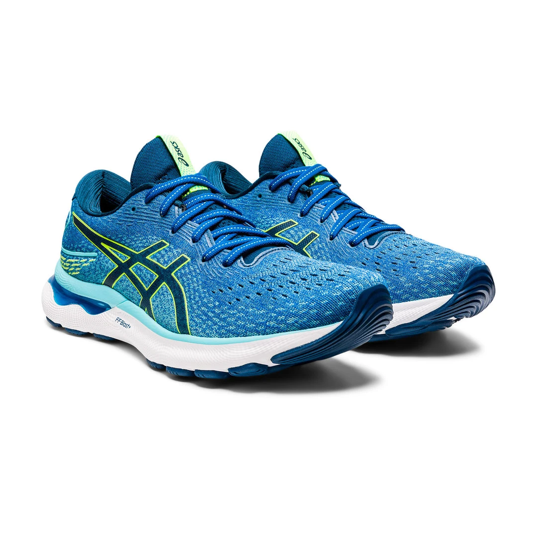 Asics Men's Gel-Nimbus 24 Running Shoe - Lake Drive/Hazard Green - Regular (D) 4 Asics Men's Gel-Nimbus 24 Running Shoe - Lake Drive/Hazard Green - Regular (D)