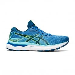 Asics Men's Gel-Nimbus 24 Running Shoe - Lake Drive/Hazard Green - Regular (D)