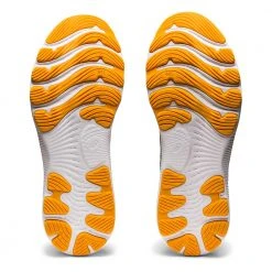 Asics Shoes Men's Gel-Nimbus 24 Running Shoe - Azure/Amber-Regular (D)