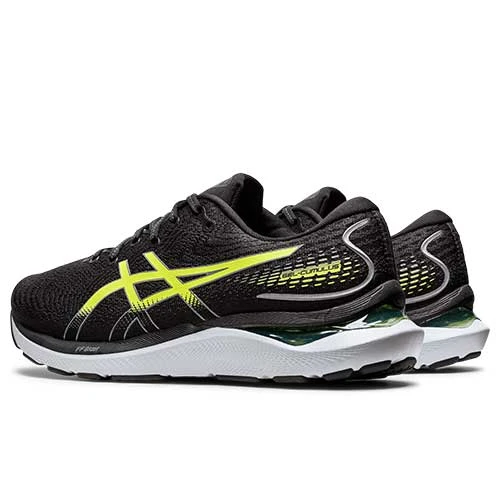 Asics Men's Gel-Cumulus 24 Running Shoe - Black/Hazard Green - Regular (D) Shoes 5 Asics Men's Gel-Cumulus 24 Running Shoe - Black/Hazard Green - Regular (D) Shoes