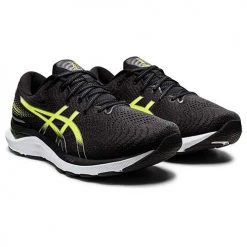Asics Men's Gel-Cumulus 24 Running Shoe - Black/Hazard Green - Regular (D) Shoes 10 Asics Men's Gel-Cumulus 24 Running Shoe - Black/Hazard Green - Regular (D) Shoes