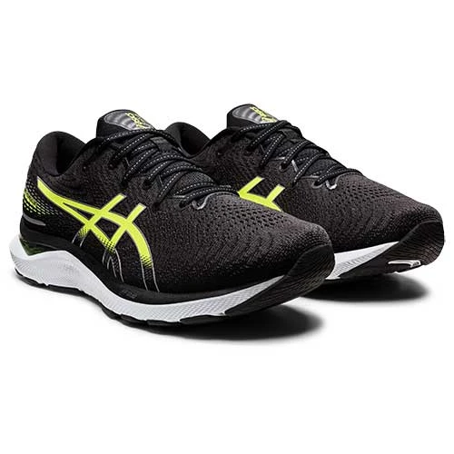 Asics Men's Gel-Cumulus 24 Running Shoe - Black/Hazard Green - Regular (D) Shoes 4 Asics Men's Gel-Cumulus 24 Running Shoe - Black/Hazard Green - Regular (D) Shoes