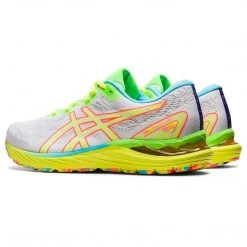 Asics Shoes Men's Gel-Cumulus 23 Run In Color Running Shoe - White/Safety Yellow - Regular (D) 11 Asics Shoes Men's Gel-Cumulus 23 Run In Color Running Shoe - White/Safety Yellow - Regular (D)