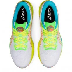 Asics Shoes Men's Gel-Cumulus 23 Run In Color Running Shoe - White/Safety Yellow - Regular (D) 9 Asics Shoes Men's Gel-Cumulus 23 Run In Color Running Shoe - White/Safety Yellow - Regular (D)