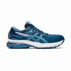 Asics Shoes Women's GT 2000 9 Running Shoe - Mako Blue/Grey Floss - Wide (D)