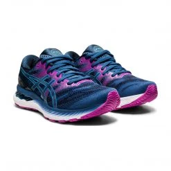 Asics Shoes Women's Gel-Nimbus 23 Running Shoe - Grand Shark/Digital Aqua - Regular (B) 9 Asics Shoes Women's Gel-Nimbus 23 Running Shoe - Grand Shark/Digital Aqua - Regular (B)