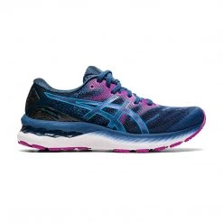 Asics Shoes Women's Gel-Nimbus 23 Running Shoe - Grand Shark/Digital Aqua - Regular (B)