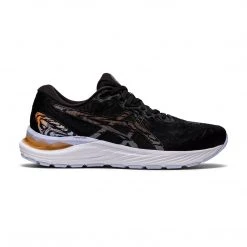 Asics Women's Gel-Cumulus 23 Running Shoe - Black/Sun Peach - Wide (D)