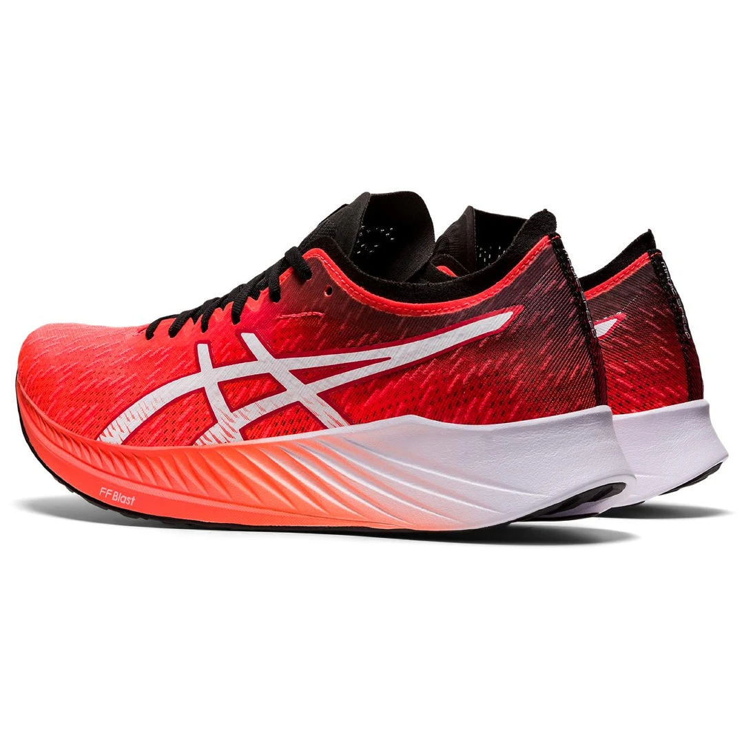 Asics Women's Magic Speed Running Shoe - Sunrise Red/White - Regular (B) Shoes 4 Asics Women's Magic Speed Running Shoe - Sunrise Red/White - Regular (B) Shoes