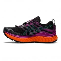 Asics Women's Trabuco Max Trail Running Shoe - Black/Digital Grape - Regular (B)