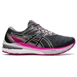Asics Women's GT-2000 10 Running Shoe - Sheet Rock/Pink Rave - Wide (D)