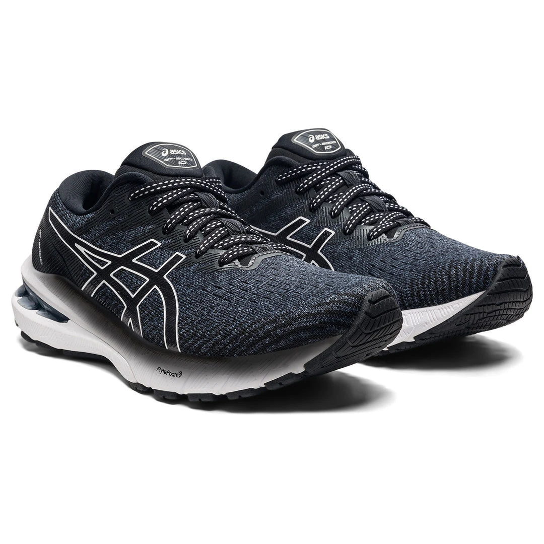 Asics Women's GT 2000 10 - Black/White - Wide (D) Shoes 6 Asics Women's GT 2000 10 - Black/White - Wide (D) Shoes