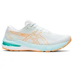 Asics Shoes Women's GT-2000 10 Running Shoe - Soothing Sea/Orange Pop - Regular (B)