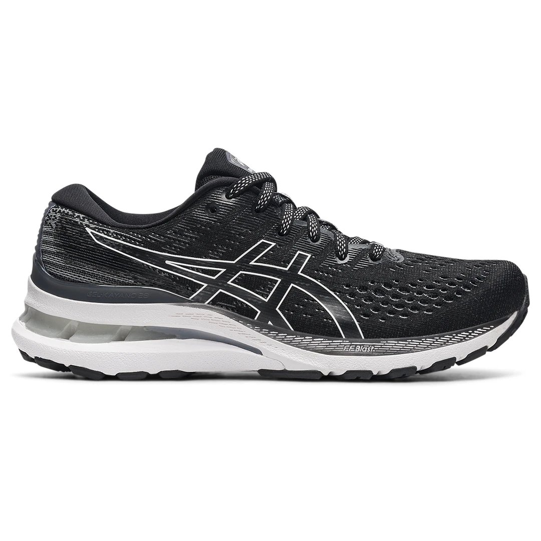 Asics Women's Gel Kayano 28 Running Shoe: Black/White - Wide (D) Shoes 1 Asics Women's Gel Kayano 28 Running Shoe: Black/White - Wide (D) Shoes
