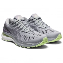 Asics Women's Gel-Kayano 28 Running Shoe - Piedmont Grey/Soft Lavender - Regular (B)