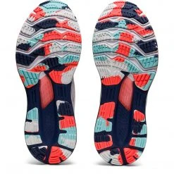 Asics Shoes Women's Gel-Kayano 28 Running Shoe - White/Thunder Blue - Regular (B) 7 Asics Shoes Women's Gel-Kayano 28 Running Shoe - White/Thunder Blue - Regular (B)