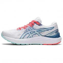 Asics Women's Gel-Cumulus 23 Running Shoe - White/Grey Floss - Regular (B) Shoes