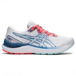 Asics Women's Gel-Cumulus 23 Running Shoe - White/Grey Floss - Regular (B) Shoes