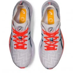 Asics Women's Magic Speed Running Shoe - White/Thunder Blue - Regular (B) Shoes