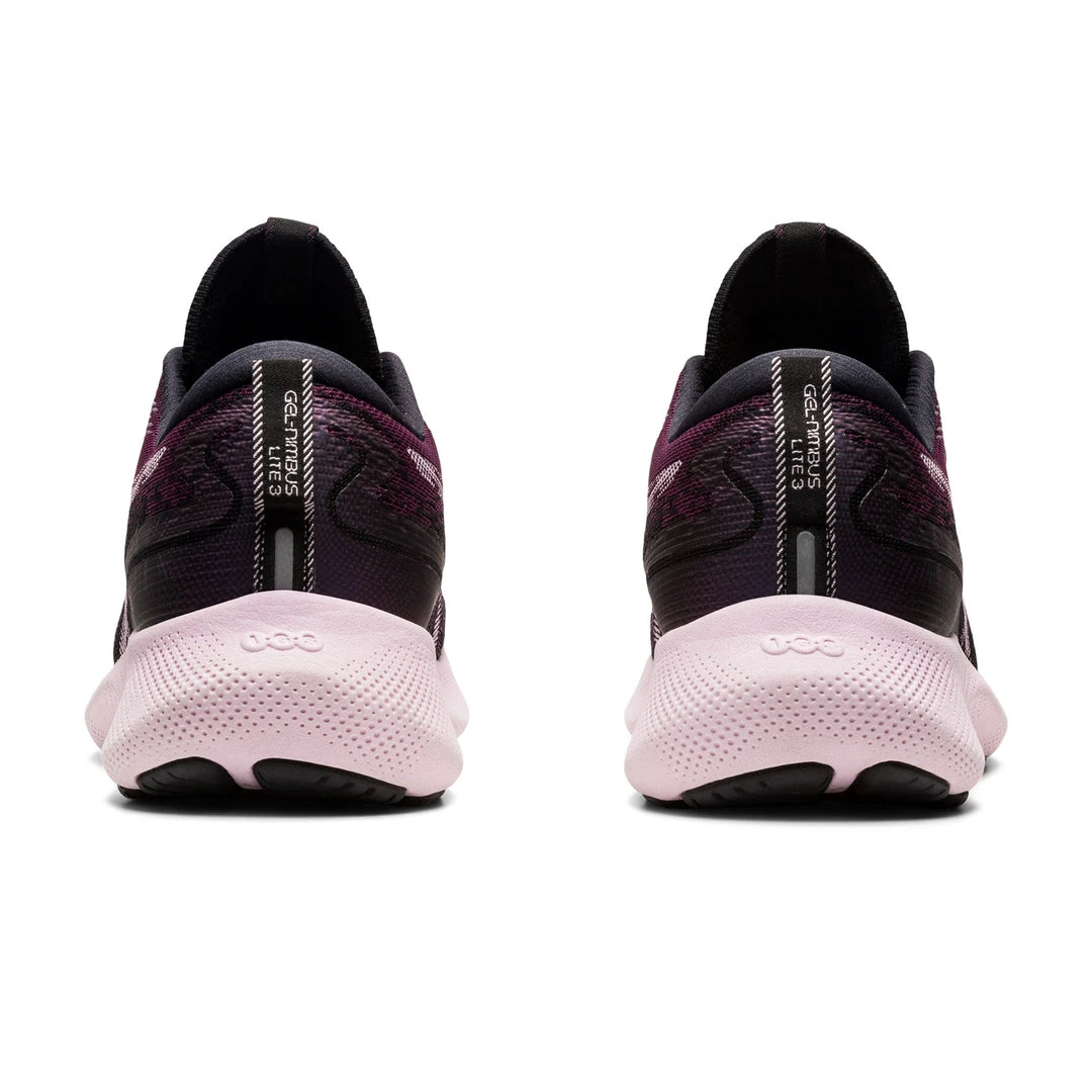 Asics Women's Gel-Nimbus Lite 3 Running Shoe - Black/Barely Rose - Regular (B) 7 Asics Women's Gel-Nimbus Lite 3 Running Shoe - Black/Barely Rose - Regular (B)