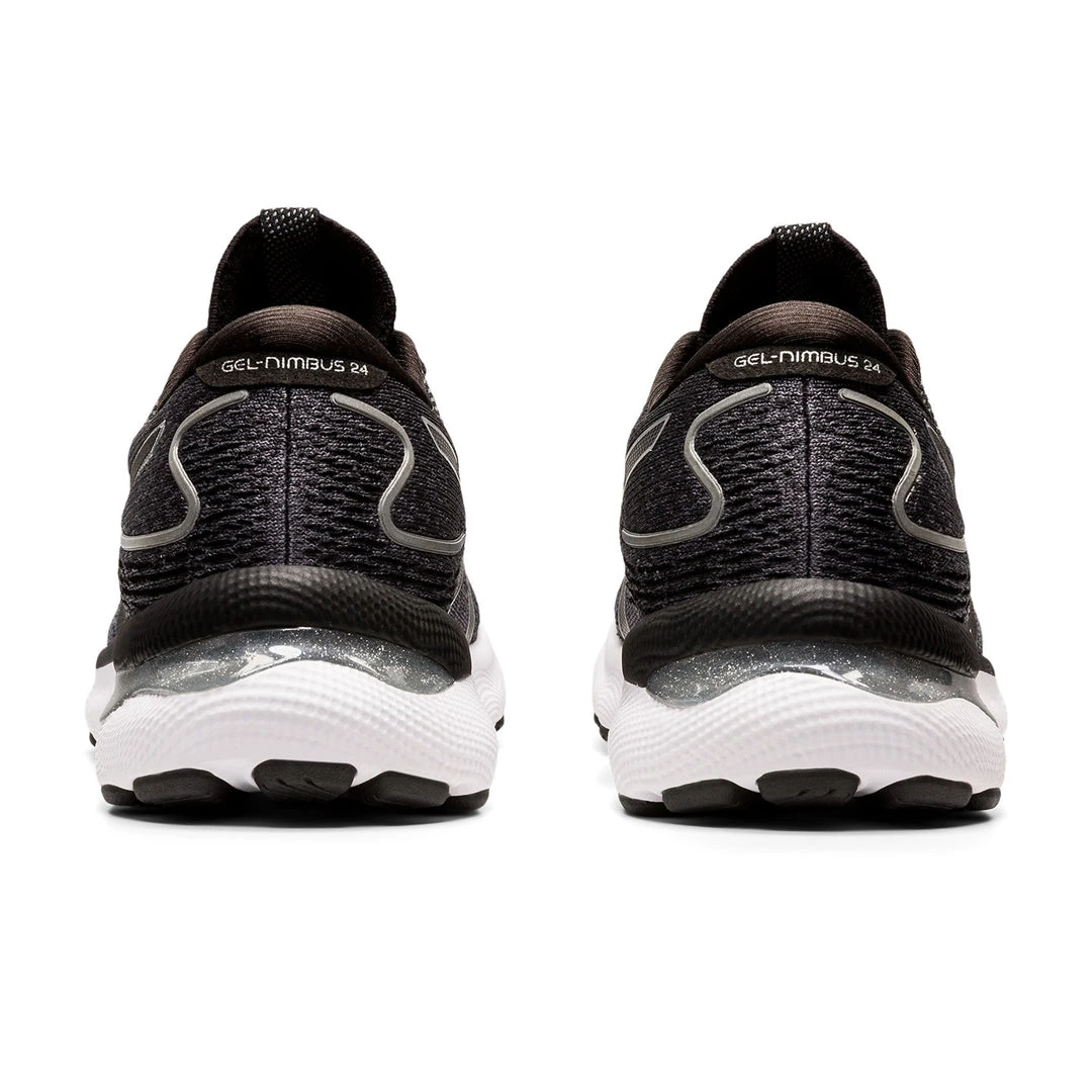Asics Shoes Women's Gel-Nimbus 24 Running Shoe - Black/Pure Silver -Wide (D) 7 Asics Shoes Women's Gel-Nimbus 24 Running Shoe - Black/Pure Silver -Wide (D)