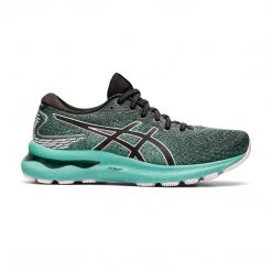 Asics Women's Gel-Nimbus 24 Running Shoe - Black/Barely Rose - Regular (B)