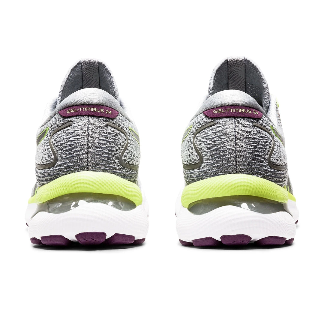 Asics Women's Gel-Nimbus 24 Running Shoe - Piedmont Grey/Lime Green - Regular (B) 7 Asics Women's Gel-Nimbus 24 Running Shoe - Piedmont Grey/Lime Green - Regular (B)