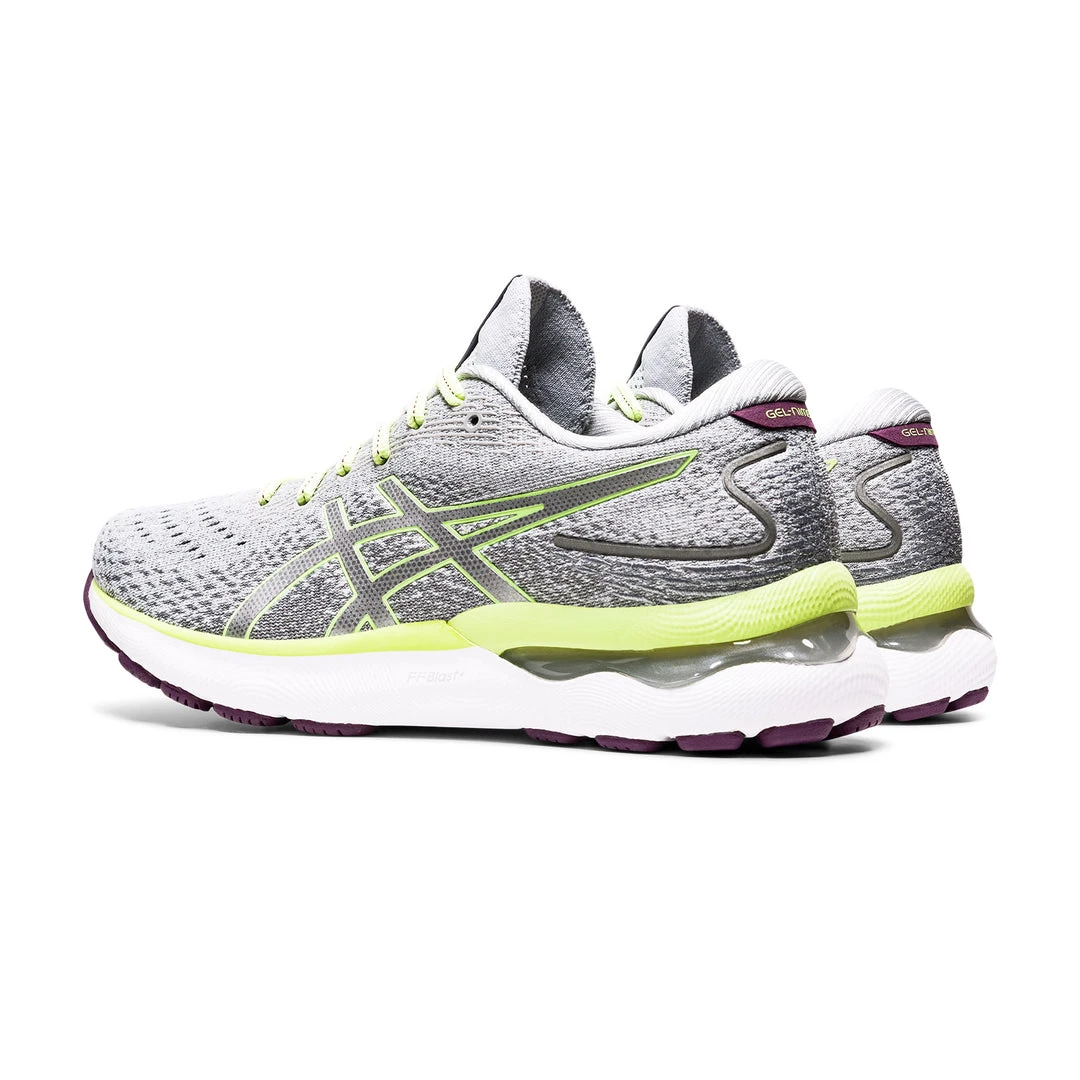 Asics Women's Gel-Nimbus 24 Running Shoe - Piedmont Grey/Lime Green - Regular (B) 5 Asics Women's Gel-Nimbus 24 Running Shoe - Piedmont Grey/Lime Green - Regular (B)