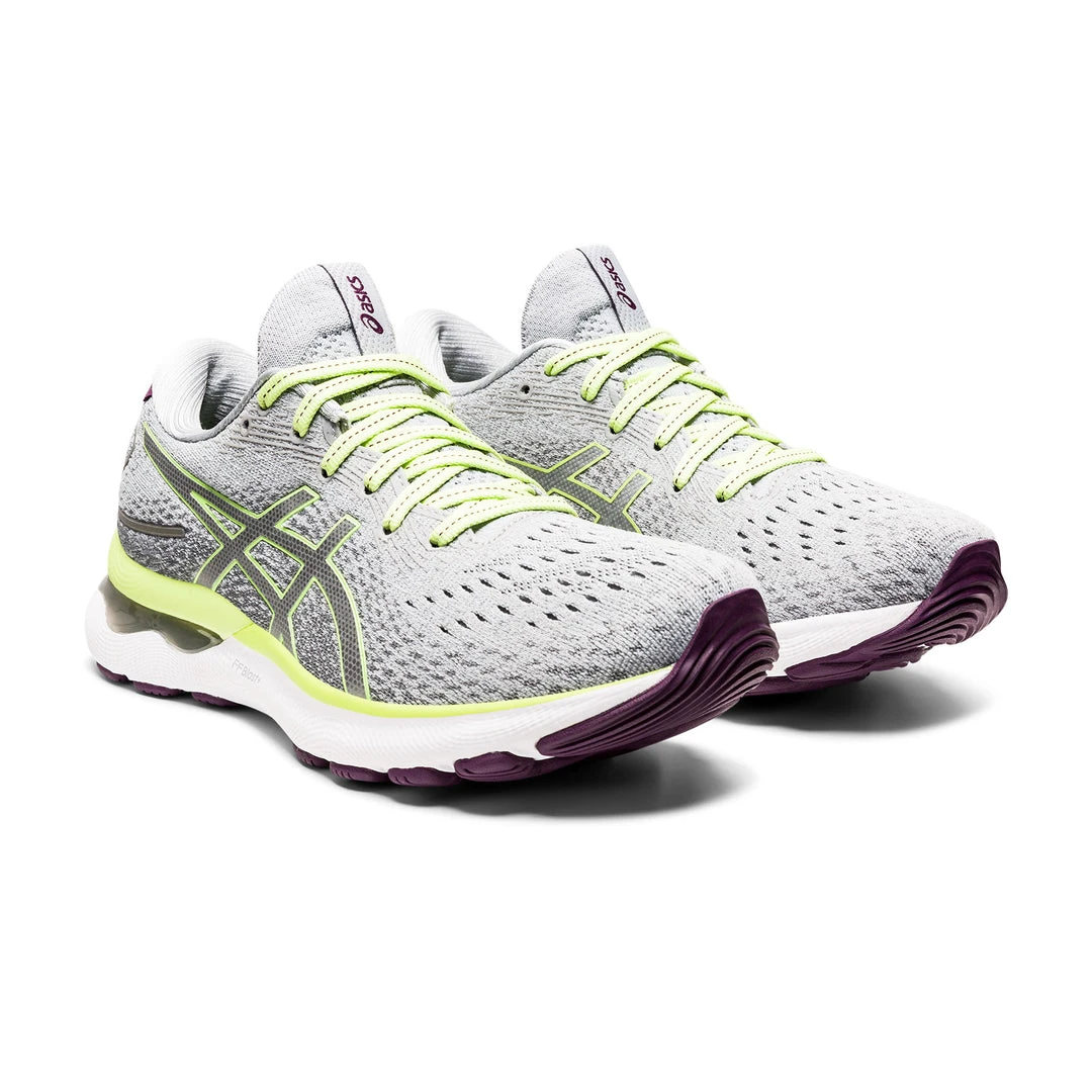 Asics Women's Gel-Nimbus 24 Running Shoe - Piedmont Grey/Lime Green - Regular (B) 4 Asics Women's Gel-Nimbus 24 Running Shoe - Piedmont Grey/Lime Green - Regular (B)