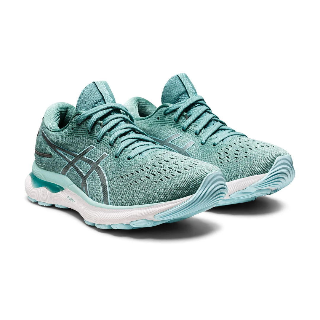 Asics Shoes Women's Gel-Nimbus 24 Running Shoe - Sage/Clear Blue - Regular (B) 4 Asics Shoes Women's Gel-Nimbus 24 Running Shoe - Sage/Clear Blue - Regular (B)