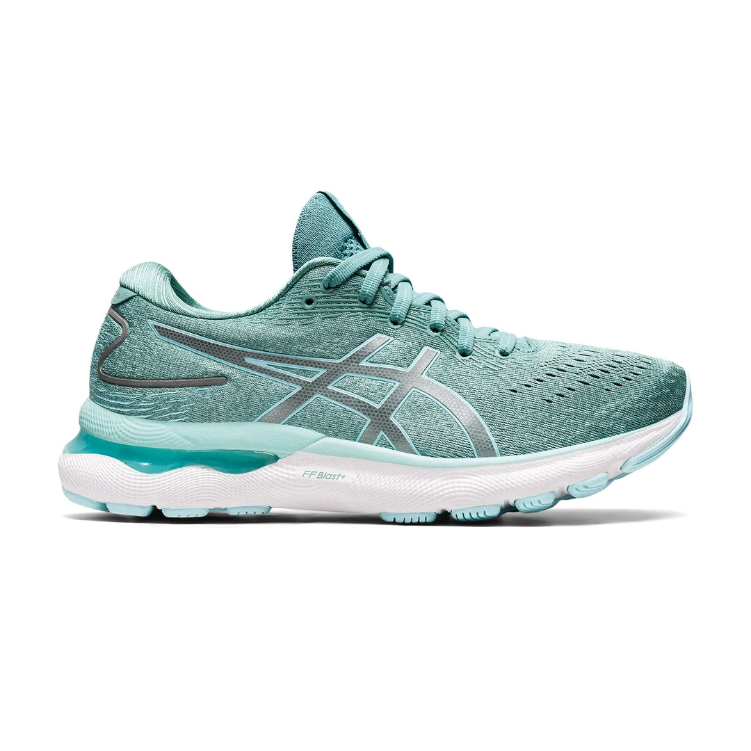 Asics Shoes Women's Gel-Nimbus 24 Running Shoe - Sage/Clear Blue - Regular (B) 1 Asics Shoes Women's Gel-Nimbus 24 Running Shoe - Sage/Clear Blue - Regular (B)
