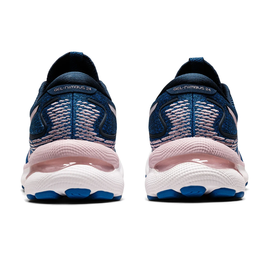 Asics Shoes Women's Gel-Nimbus 24 Running Shoe - French Blue/Barely Rose - Regular (B) 7 Asics Shoes Women's Gel-Nimbus 24 Running Shoe - French Blue/Barely Rose - Regular (B)