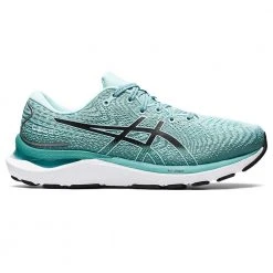 Asics Women's Gel-Cumulus 24 Running Shoe - Oasis Green/Black - Wide (D) Shoes