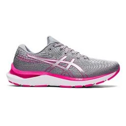 Asics Shoes Women's Gel-Cumulus 24 Running Shoe - Sheet Rock/Pink Glo - Regular (B)