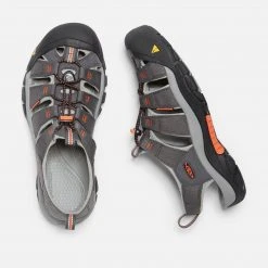 KEEN Shoes Men's Newport H2 Sandal - Magnet/Nasturtium- Regular (D)