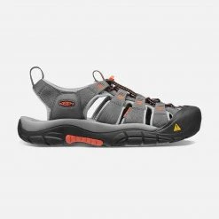 KEEN Shoes Men's Newport H2 Sandal - Magnet/Nasturtium- Regular (D)
