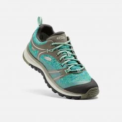 KEEN Women's Terradora Waterproof Hiking Shoes - Bungee Cord/Malachite - Regular (B)