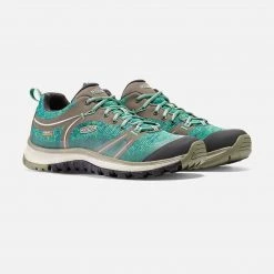 KEEN Women's Terradora Waterproof Hiking Shoes - Bungee Cord/Malachite - Regular (B)